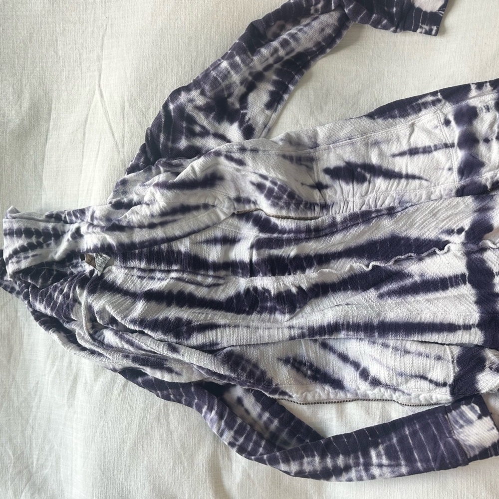 XCVI Tie-Dye Jacket in Black and White